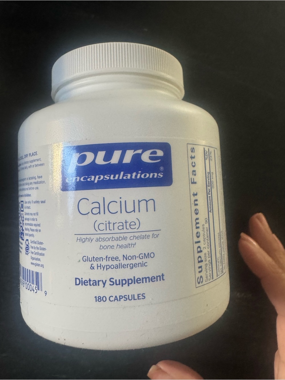 Calcium citrate 180 capsules selling 2 bottles brand new-